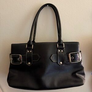 Elegant Black Leather Handbag